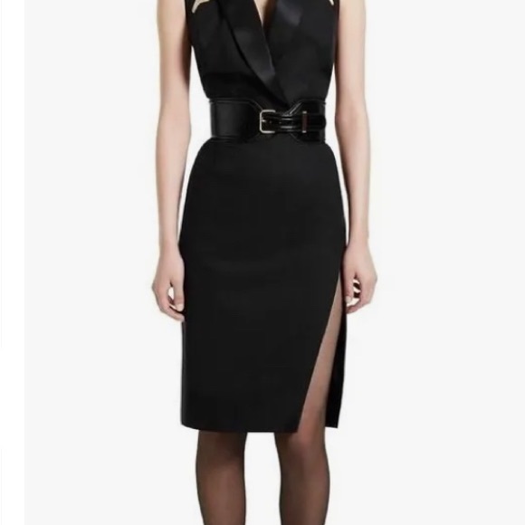 NIB ALTUZARRA For Target Ankle Strap Heels Shoe In Black Faux Leather Size 8.5 - Picture 6 of 8